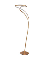 Lampa podłogowa TWIST FLOOR 3-STEP DIMM LED z wbudowanym ściemniaczem złota AZzardo AZ5738