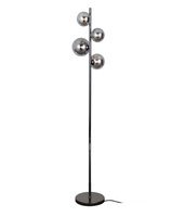 Lampa podłogowa CANELLO czarny chrom Italux FL-406007-4-BCR