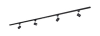 System szynowy LED GU10 18W czarny TARIK Leuchten Direkt 11716-18