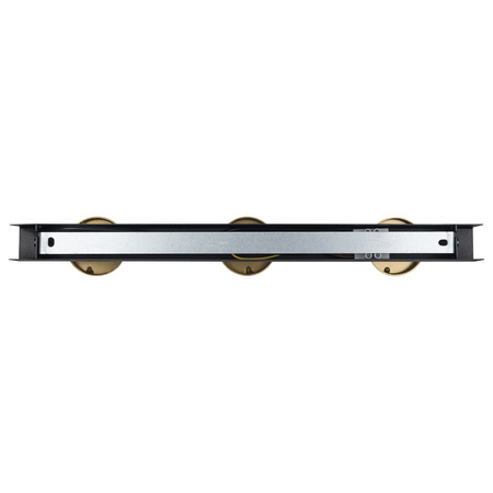 Lampa sufitowa Hudson 3xGU10 Czarno-Złoty Milagro MLP0259