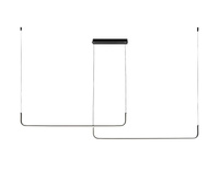 Lampa wisząca czarna RIKE LED Zuma Line 2023199-BK zmiana barwy światła