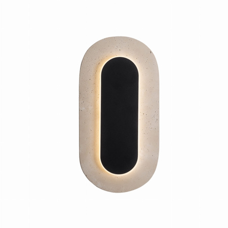 Owalny kinkiet ścienyy z trawertynu LED 3000K Travertino Oval Maxlight W0393