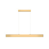 Złota lampa wisząca 118cm liniowa wąska LED 3000K Step P010PL-L30G3K Maytoni