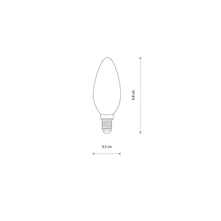 Żarówka świeczka BULB LED E14 C35 6W 3000K Nowodvorski 10589