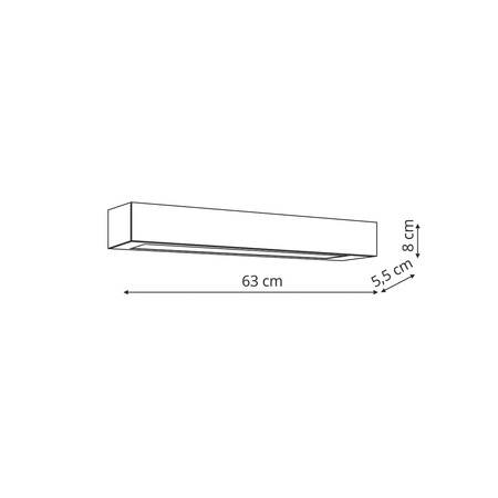 Kinkiet Ibros 63 cm biały IP44 LED CCT Light Prestige GS-LWA-9W WH CCT