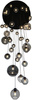 Czarna lampa wisząca z kloszami na antresolę ROTUNDA Kaja Lighting KP-20