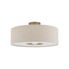 Lampa sufitowa, plafon z kremowej tkaniny 50cm 1xE27 SANTANA  M Nowodvorski 11651