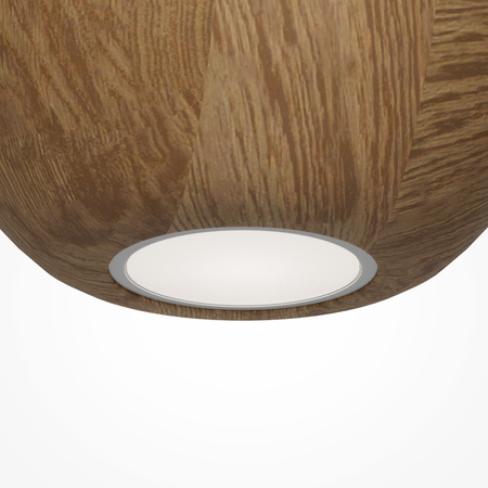 Lampa wisząca drewniana kula o średnicy 12cm Basic Texture 1xGU10 Maytoni MOD461PL-01BG