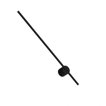 Czarny kinkiet podświetlający ścianę do salonu lub łazienki Chloe LED IP44 WL0107-BK Yaskr