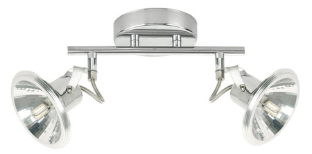 MOON LAMPA SUFITOWA LISTWA 2X3,5W LED G9 CHROM Candellux 92-28082