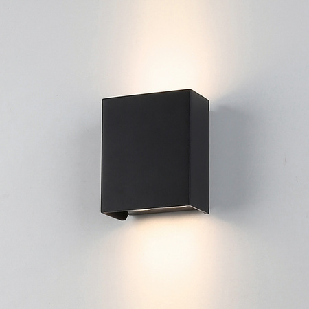Kinkiet elewacyjny dwukierunkowy LED Monto Italux OWL-24972-2-BK
