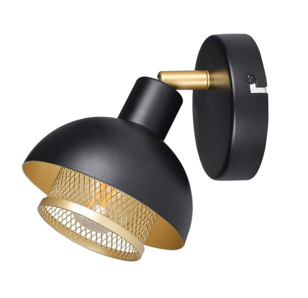 Kinkiet SAVIO Italux SPL-27357-1-BK-GD