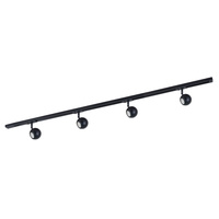 Zestaw szynowy Marvi TR Blake w kolorze czarnym 4 źródła światła Italux 920421-4-BL-SET