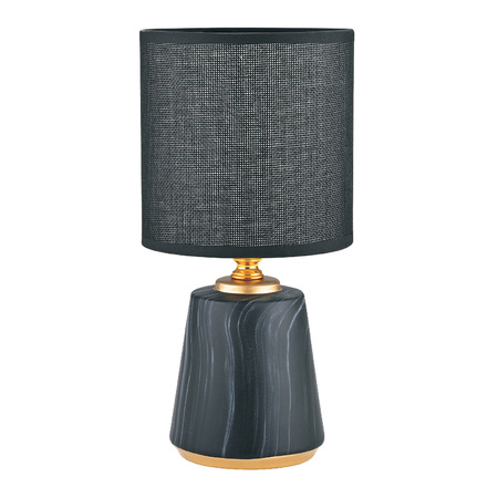 Mała lampka stołowa z czarnym abazurkiem Zuma Line HS8605-BL