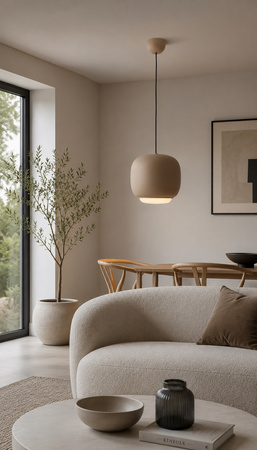 Lampa wisząca jedynka Positano piaskowy nude Aviano Lighting 6026-119