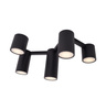 LAMPA SUFITOWA LAXER CZARNA 5xGU10 MAXLIGHT C0229