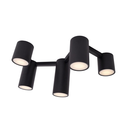 LAMPA SUFITOWA LAXER CZARNA 5xGU10 MAXLIGHT C0229