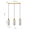 Lampa wisząca Tirana 3 biała 3xE27 Light Prestige LP-945/3L WH