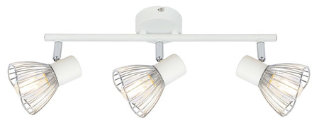 FLY LAMPA SUFITOWA LISTWA 3X40W E14 BIAŁY/CHROM Candellux 93-61973