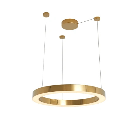 Złoty pierścień wiszący o średnicy 60cm Aurum S 1xLED 3000K PL0116-50 Yaskr