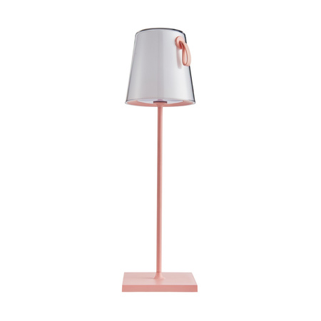 Lampka stołowa różowa przenośna USB Ostap Italux TB-2749-PK