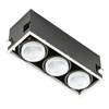 Oprawa podtynkowa Vertico Triple 4000K potrójna regulowana LED Italux GL7108-3/3X18W 4000K WH+BL