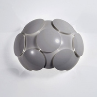 Lampa ścienna Santina GR z szarego tworzywa Italux W0317-01A-U1GM