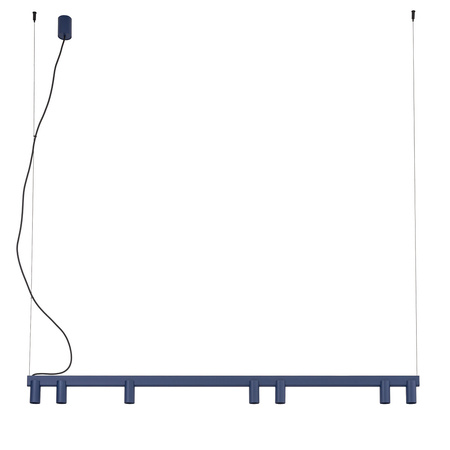 Lampa wisząca podłużna 150cm granatowa z dodatkowym podświetleniem FOURTY LINE LED VII Nowodvorski 12293