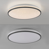 Okrągła lampa sufitowa 38cm z czarną obramówką z funkcją SwitchMo KYLE LED 3000K Just Light 14294-18