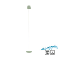 Lampa podłogowa zielona bezprzewodowa ładowana USB również na zewnątrz EURIA Just Light 19252-43