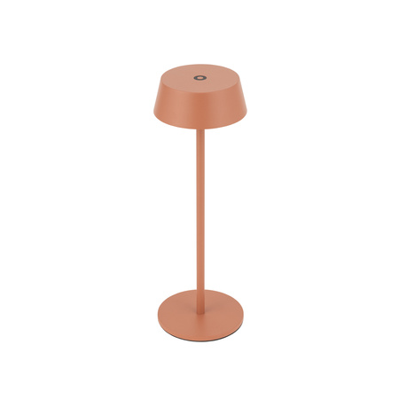 Lampka stołowa na stolik na tarasie w kolorze terakota USB 3000K AMY LED Nowodvorski 11534