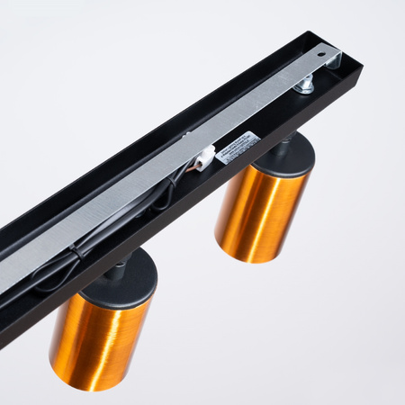 Plafon WINX 3 czarny/miedź Sollux SL.1376