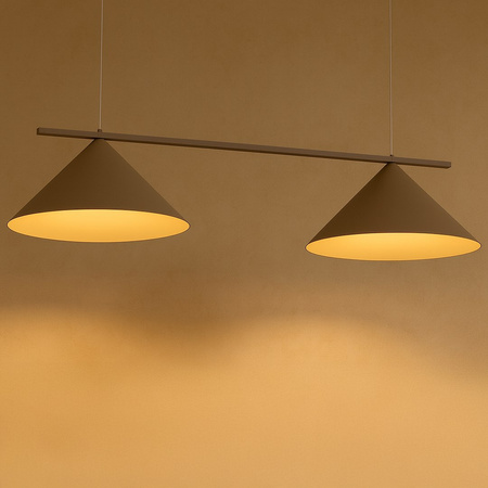 Lampa wisząca podwójna w kolorze kaszmirowym CAPITAL TAUPE 2xGX53 Milagro MLP2472