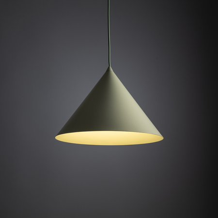 Lampa wisząca pistacjowy stożek o średnicy 33,5cm CONO L PISTACIO 1xE27 Tk Lighting 11419