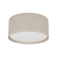 	Duża lampa sufitowa z tkaniny w kolorze bezowym o średnicy 77cm LARGO BEIGE 6XE27 Tk Lighting 11698