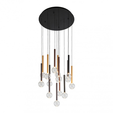 Lampa wisząca 14 zwisów LED Alinos Italux PND-24019-14A-BK