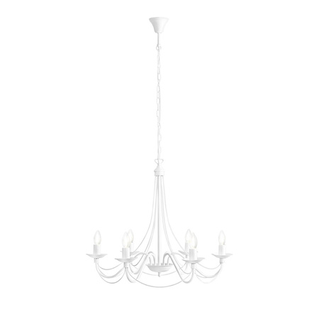 Lampa wisząca Róża 6 WHITE Aldex 397K