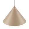 Lampa wisząca duży stożek 50cm w kolorze beżowym na żarówkę E27 CONO XL SABIA 1xE27 Tk Lighting 10622