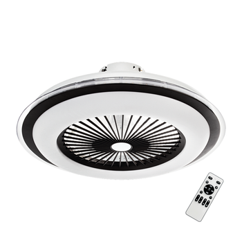 Lampowentylator Zephyr Czarny 48W LED+ PILOT Milagro ML1514
