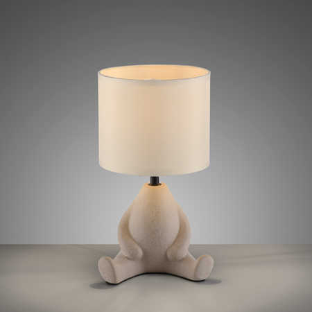 Lampa stołowa z rzeźbiarską podstawą z ceramiki TED 1xE27 Just Light 14190-39