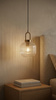 Lampa wisząca nad stół, zwis z ryflowanym kloszem LIRA Kaja Lighting K-6061 