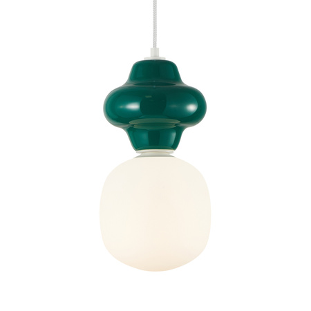 Lampa wisząca ceramiczna zielona 1xE14 Latera Italux PND-94331-1S-GRE