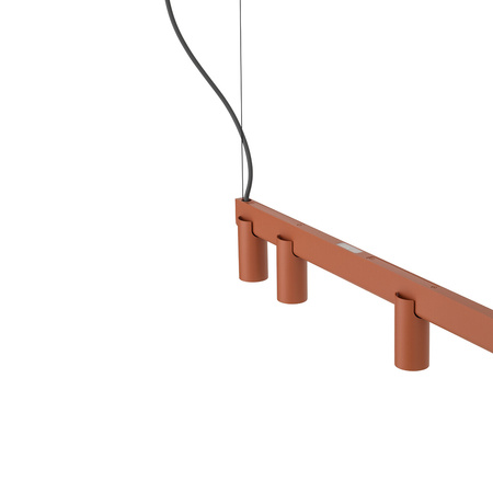 Lampa wisząca podłużna 150cm w kolorze terakota z dodatkowym podświetleniem FOURTY LINE LED VII Nowodvorski 12423