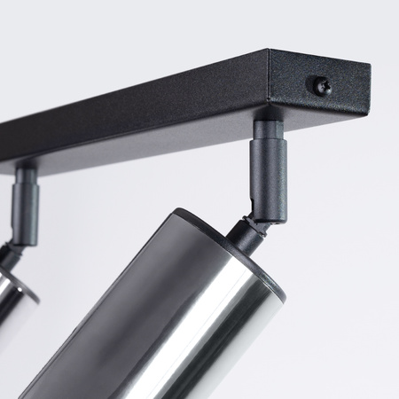 Plafon WINX 2 czarny/chrom Sollux SL.1367