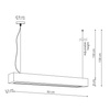 Lampa wisząca Ibros biała 24W IP20 LED CCT Light Prestige LP-7001/1P 20 WH-93 24 CCT
