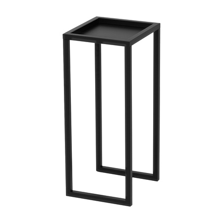 Czarny minimalistyczny kwietnik KS-07 KWIETNIK ECO M z serii KAJA HOME