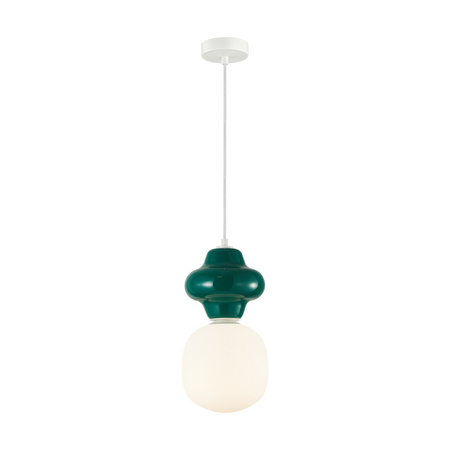 Lampa wisząca ceramiczna zielona 1xE14 Latera Italux PND-94331-1S-GRE