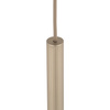 Lampa wisząca cienka ryflowana rurka FERRO SABIA CHAMPAGNE 750 1xG9 Tk Lighting 11424
