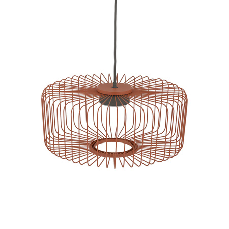 Lampa wisząca druciana cylindryczna w kolorze terakota na żarówkę GX53 KENAI C Nowodvorski 12227