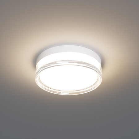 Okrągły biały plafon 30cm do łazienki IP65 LED wybór barwy światła Rilta Italux PLF-73527-M-WH
